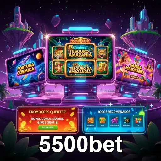 Ilustração de Acesse o cassino online 5500bet com login rápido e prático