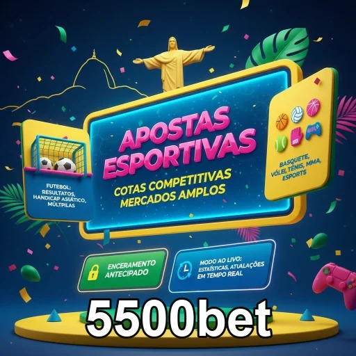 Ilustração de Acesse o cassino online 5500bet com login rápido e prático