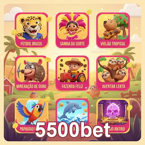 Imagem do aplicativo cassino da 5500bet em um celular